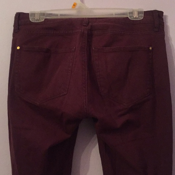 ☀️ MANGO MNG Maroon Paty Skinny Jeans - Picture 4 of 5
